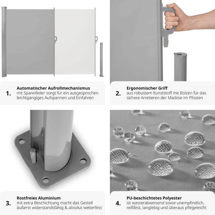 Produktbild tectake Seitenmarkise (3 m)