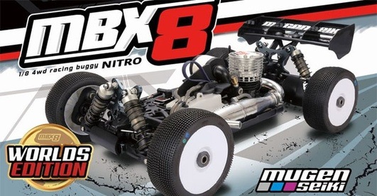 Actual product image Mugen Seiki MBX-8 1/8 4WD OFF-Road Buggy incl. Worlds Edition Upgrade