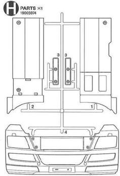 Produktbild Tamiya H-Teile Stossstange MAN