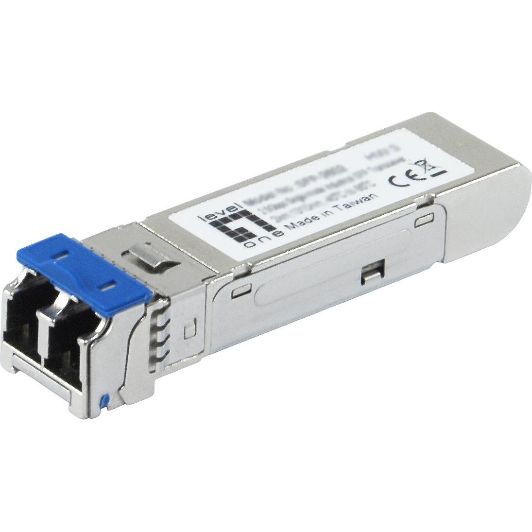 LevelOne Ricetrasmettitore SFP 2,5Gbps monomodale 40km 1310nm, Ricetrasmettitore, Argento