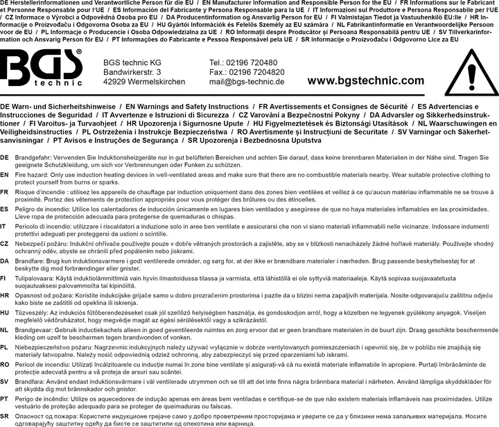 Immagine prodotto BGS Bobina di induzione per riscaldatore ad induzione 19 mm piegata a 90° per 2169, 3390, 3391