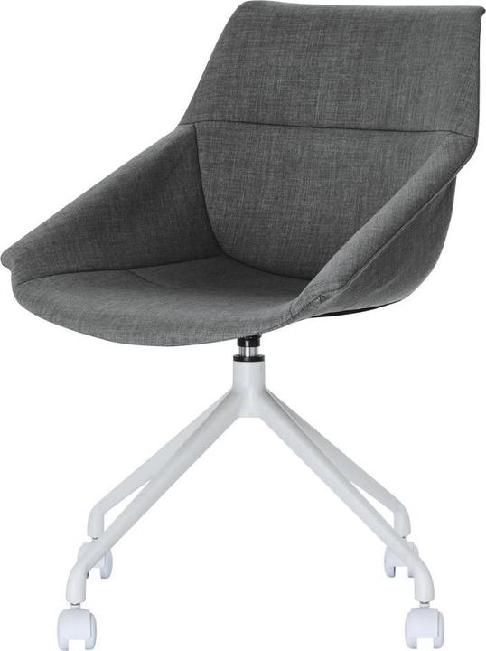 Paperflow 2 sedie a guscio LUGE CHLUGEX2.13.11 in tessuto antracite