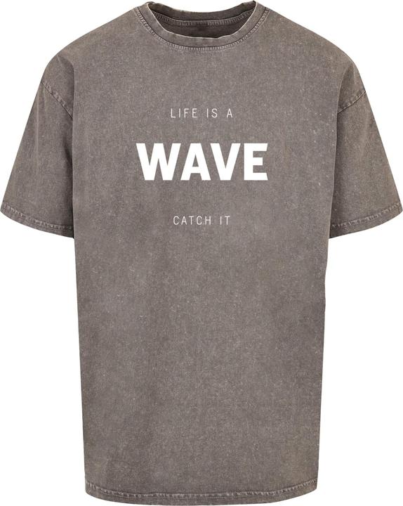 Merchcode Summer - Life is a wave Acid Washed Oversize Tee - 112611 (4XL)
