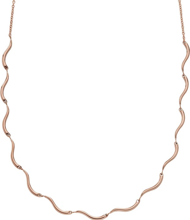Skagen Collana Waves (Acciaio inossidabile, CZ, 41 - 46 cm)