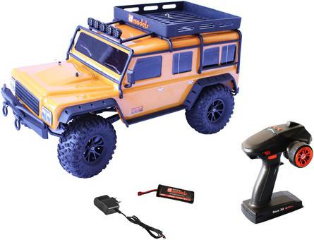 Actual product image DF-Models DF-4J XXL Electric Brushed Crawler 4WD 1:10 RTR orange (RTR Ready-to-Run)