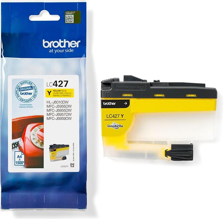 Actual product image Brother Ink cartridge yellow (Y)