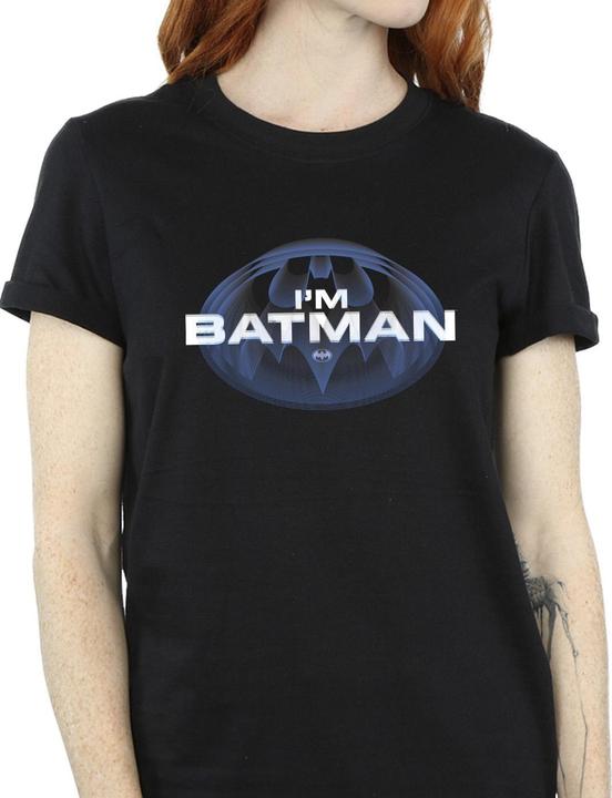 Actual product image Womens/Ladies The Flash I'm Batman Cotton Boyfriend T-Shirt (XL)