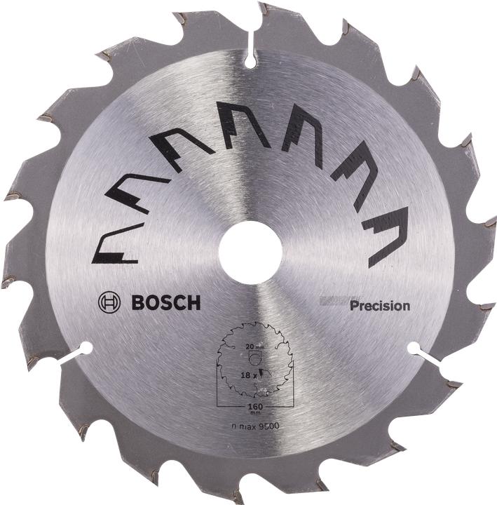 Bosch Zubehör Kreissägeblatt PRECISION D= 160 mm Bohrung= 20 mm Z= 18