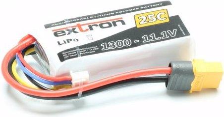 Produktbild Extron Modellbau LiPo Pack Extron X2 1300 mAh 11,1V 25C (XT60) (1300 mAh, 11.10 V)