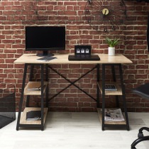 Immagine prodotto Home Deco Factory scrivania nera da architetto (120 x 50 x 73 cm)