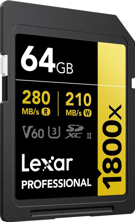 Productafbeelding Lexar Professional 1800x (64 GB, SDXC, U3, UHS-II)