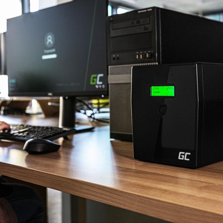 Image du produit GreenCell Cell UPS02 Alimentation sans interruption (ASI) Line-Interactive 800 VA 2 sorties AC (800 VA, 480 W, ASI line-interactive)