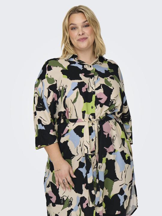 Produktbild Only CARISIDORA Midikleid Tunika mit halber Knopfleiste (42)