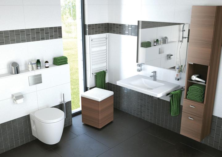 Actual product image Ideal Standard Connect Freedom Wash basin accessible 800 mm E5484 (555 mm, 800 mm)