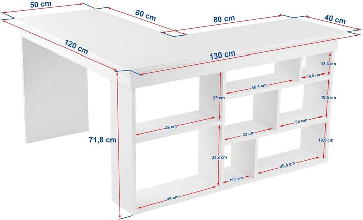 Produktbild Skye Decor Vesper Study Desk (130 x 120 x 72 cm)