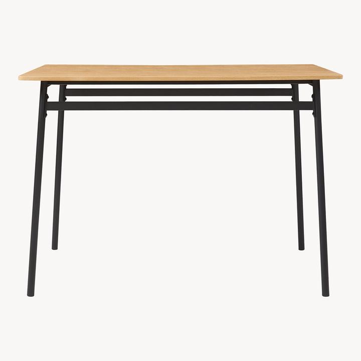 Image du produit En.Casa Essgruppe Pollenev 5-tlg. Schwarz/Eicheoptik (Panneau de bois MDF)