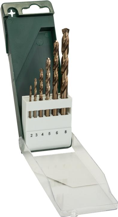 Actual product image Bosch Professional Zubehör 6-piece metal drill bit set HSS-Co, DIN 338 2.0 3.0 4.0 5.0 6.0 8.0 mm (2.0, 3.0, 4.0, 5.0, 6.0, 8.0)