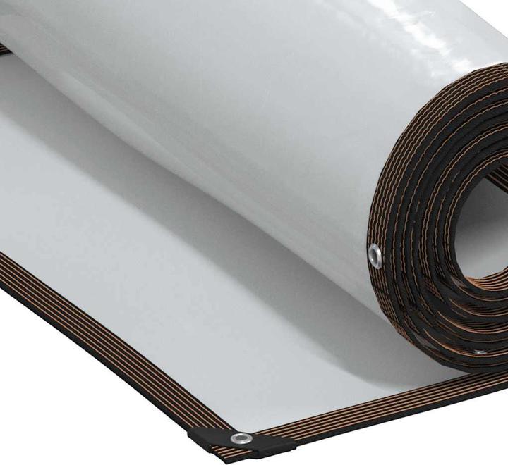 Actual product image VidaXL Transparent tarpaulin with eyelets 1x2 m polyethylene transparent tarpaulin (100 x 200 cm)