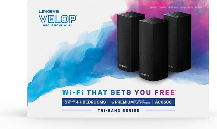 Actual product image Belkin Linksys VELOP Whole Home Mesh Wi-Fi System WHW0303