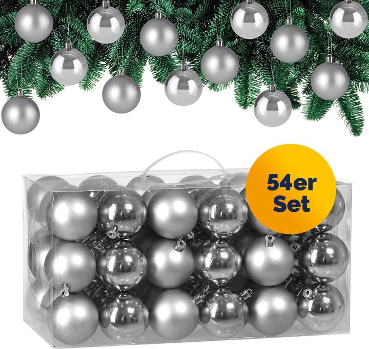 Image du produit Deuba 54pcs Boules d'arbre de Noël (54 -pièce)