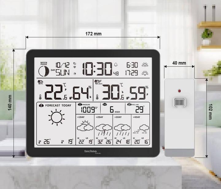 Produktbild Technoline Wetterstation WD3000 mit 4-Tage-Vorhersage und App-Anbindung