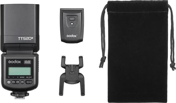 Actual product image Godox TT520III Camera Flash with LCD Screen (Plug-on flash, Nikon, Sony, Canon, Fujifilm, Panasonic, Olympus)