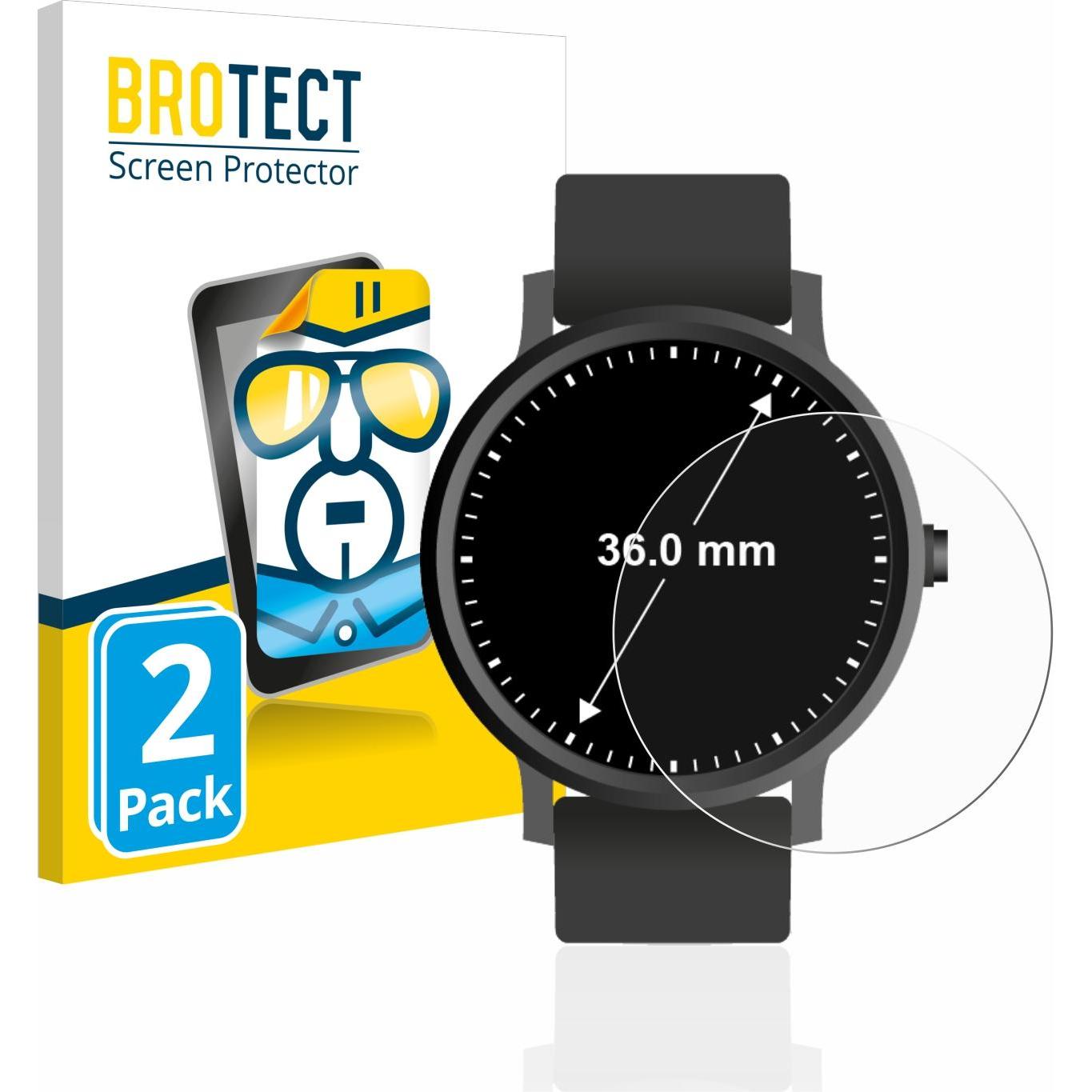 BROTECT Schutzfolie Displayschutz Klar, Smartwatch Schutzfolie, Transparent