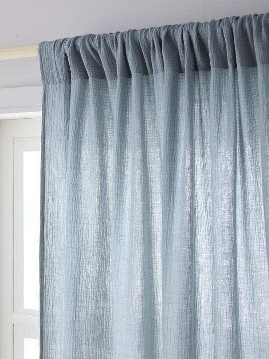 Immagine prodotto Vertbaudet Kinderzimmer Vorhang aus Musselin, Tunnelzug (140 x 180 cm)