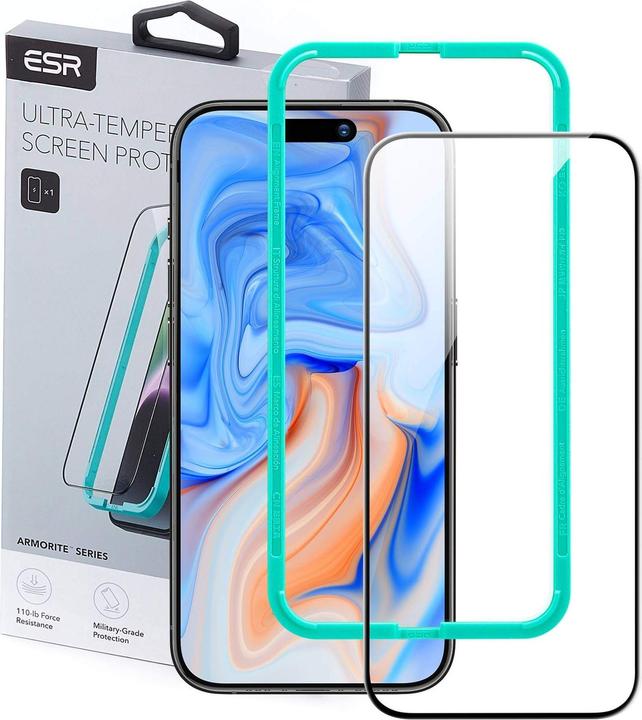 Immagine prodotto ESR Protezione dello schermo Armorite (1 Pezzo/i, Apple iPhone 15 Plus)