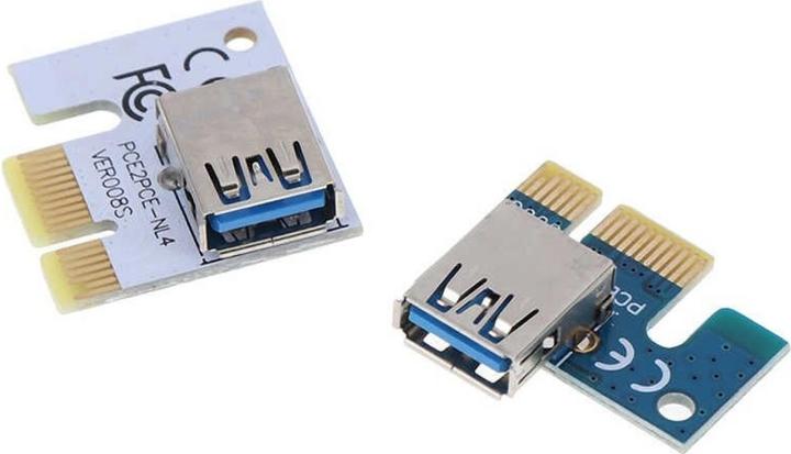 Immagine prodotto PowerGuard Adattatore per scheda riser PCI-E Express con presa USB