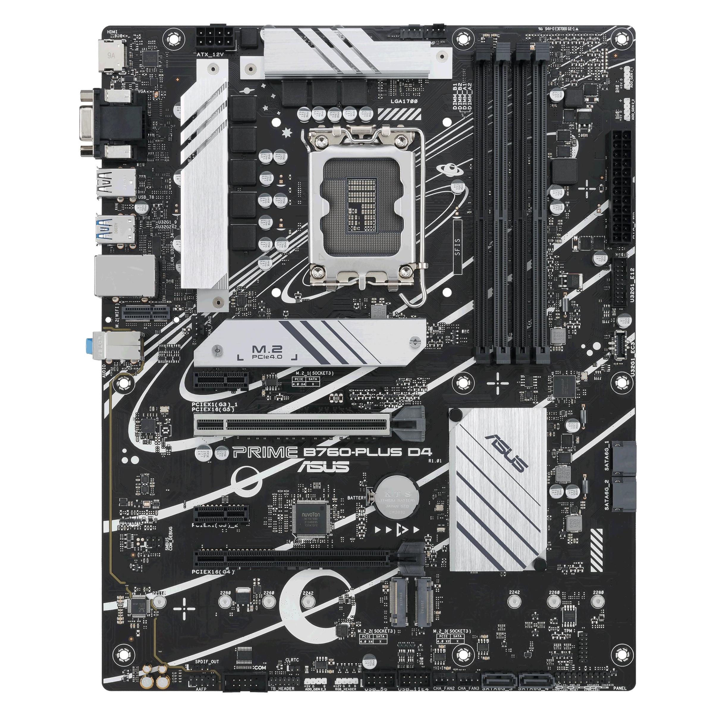 ASUS PRIME B760-PLUS D4 (LGA 1700, Intel B760, ATX), Mainboard