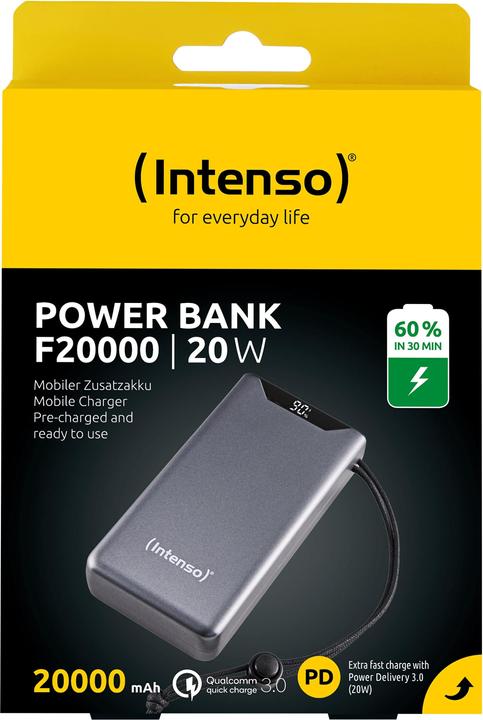 Productafbeelding Intenso F20000 (20000 mAh, 20 W, 74 Wh)