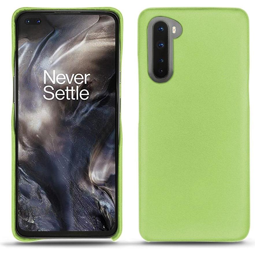 Thumbnail - Noreve Lederschutzhülle (OnePlus Nord), Smartphone Hülle, Grün