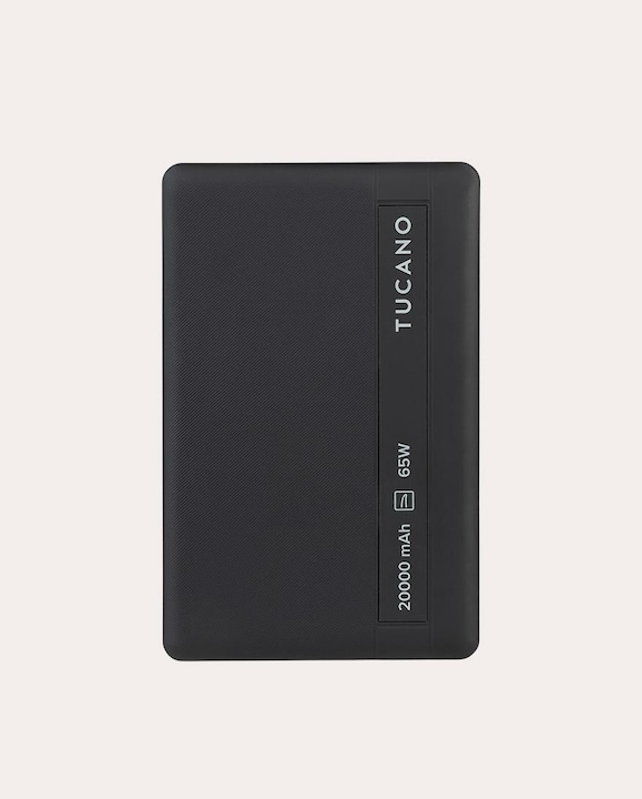 Tucano Power bank per laptop, 20000 mAh, Black (20000 mAh, 65 W)