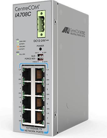 Actual product image Allied Telesis AT-IA708C-80 Unmanaged Fast Ethernet (10/100) (8 ports)
