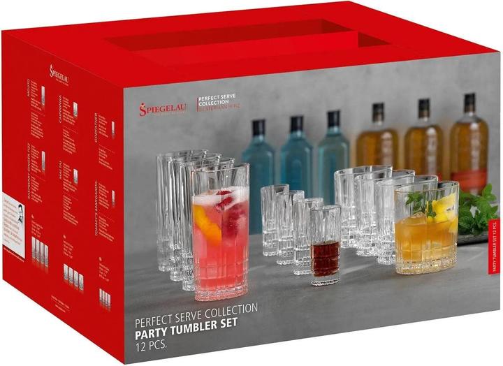 Actual product image Spiegelau 4500398 Perfect Serve Collection party cup set12 (3.50 dl, 4 x, Long drink glasses)