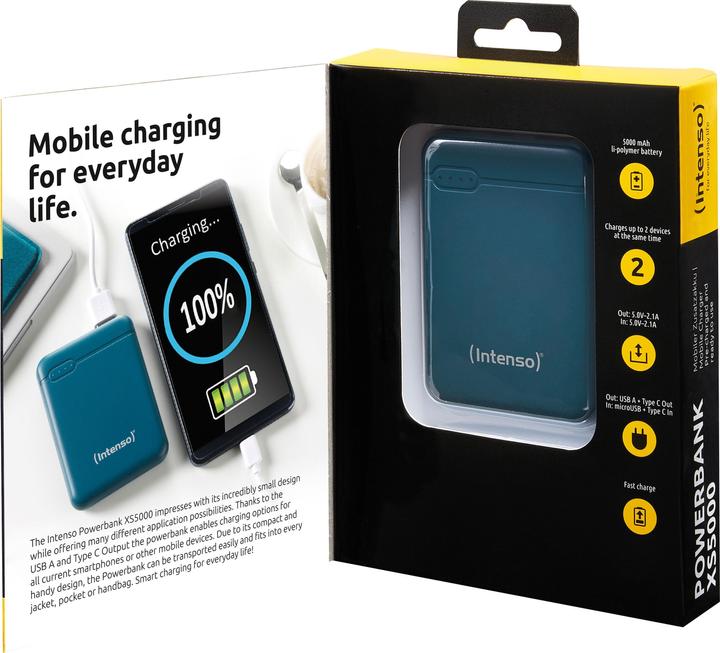 Actual product image Intenso XS5000 (5000 mAh, 10.50 W, 18.50 Wh)