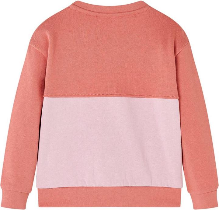 Actual product image VidaXL Children's sweatshirt with colour block Pink 104,Material: 80 (104)