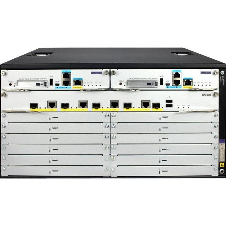 Thumbnail - HPE MSR4080 Router Chassis Kabelrouter, Router, Schwarz, Silber