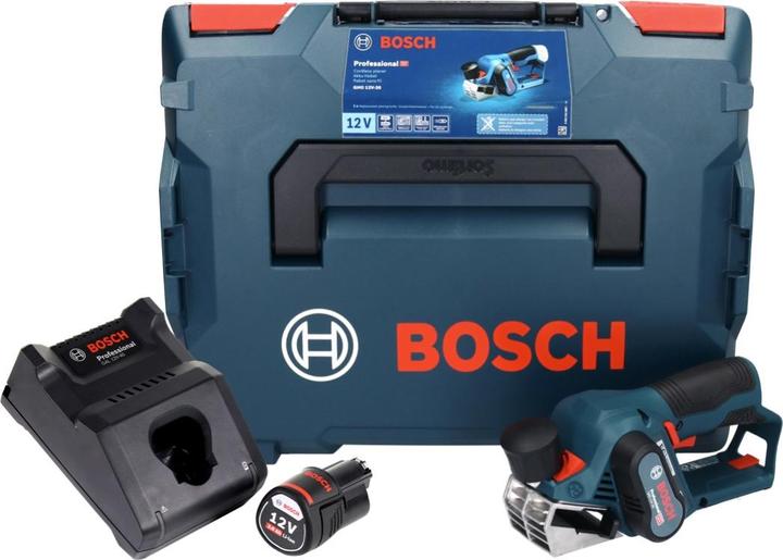 Immagine prodotto Bosch Professional Bosch GHO 12V-20 Professional Pialletto a batteria in valigetta L-Boxx + 1x Batteria GBA 12 V 3,0 Ah
