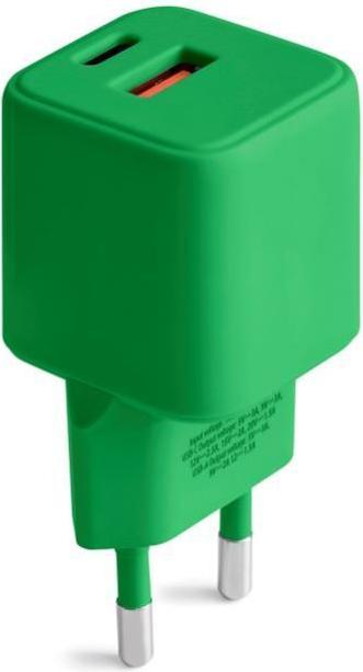 Produktbild Forever COLORUM Wandladegerät USB-A + USB-C PD 30W CLS30-AC-04 xGreen (30 W)