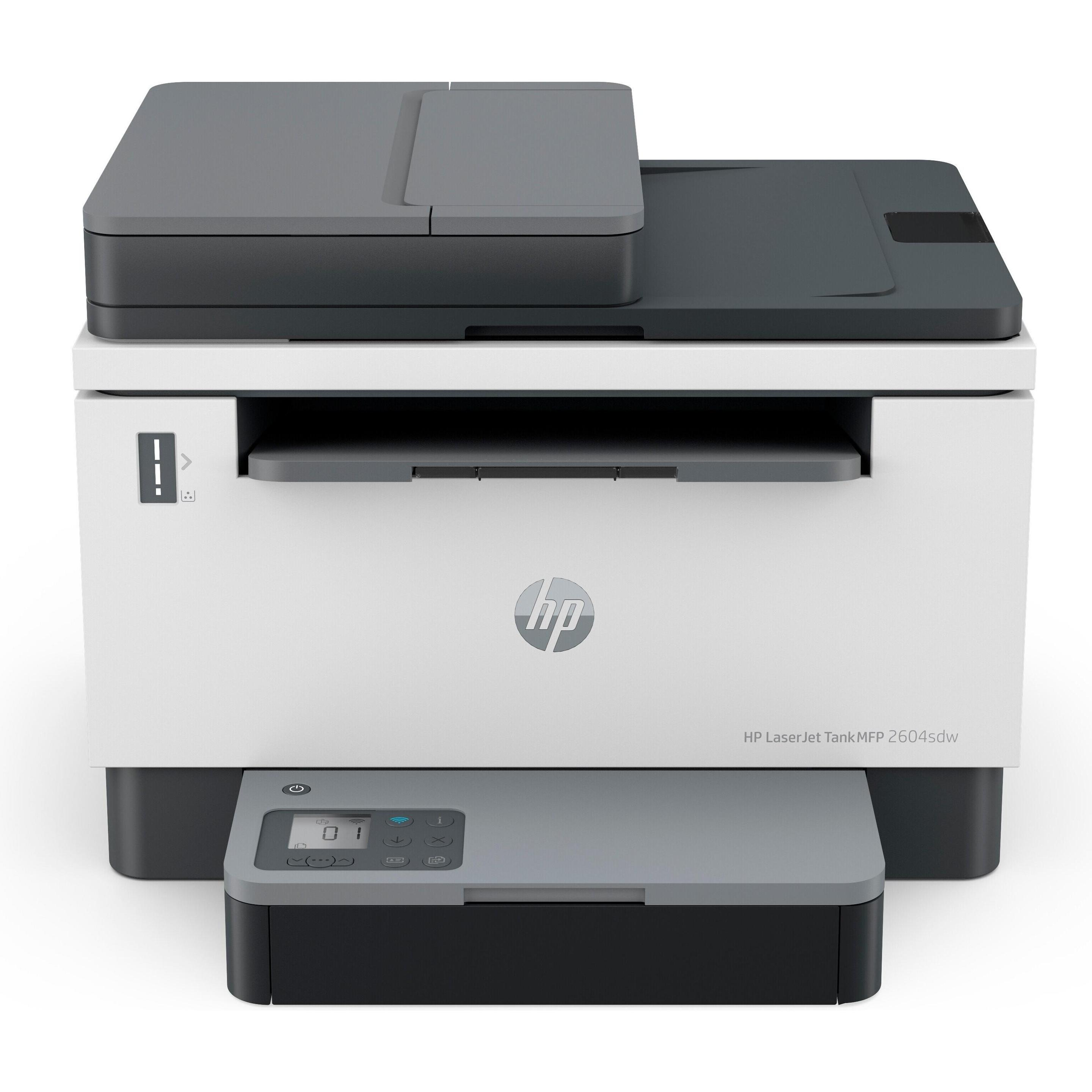 HP LaserJet Tank MFP 2604sdw (Laser, Schwarz-Weiss), Drucker, Grau, Schwarz