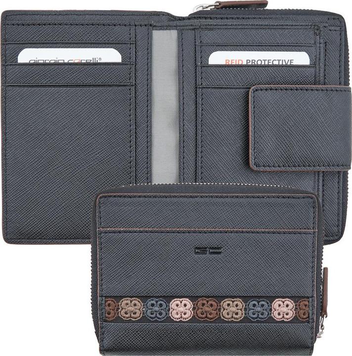 Image du produit Giorgio Carelli Portefeuille zippé pour femme, RFID, Soulbrace