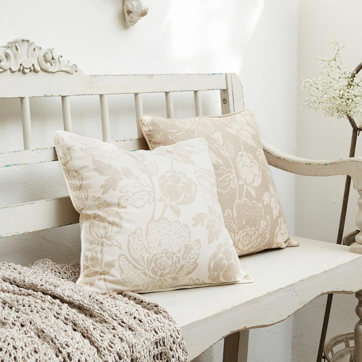 Actual product image Loberon Cushion cover set of 2 Moore beige (40 x 40 cm)