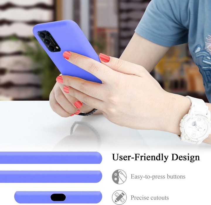 Actual product image Cadorabo TPU Liquid Silicone Case Cover (Oppo Find X3 Lite)