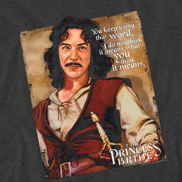 Produktbild The Princess Bride Word TShirt meliert (M)