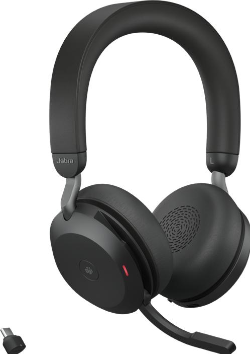 Produktbild Jabra Evolve2 75 Duo MS (Kabelgebunden, Kabellos, USB-C, Microsoft Teams)