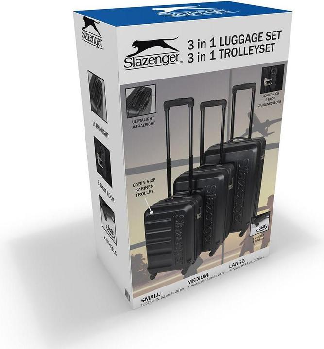 Actual product image Slazenger Trolley Set 18/22/26" ABS 3pcs
