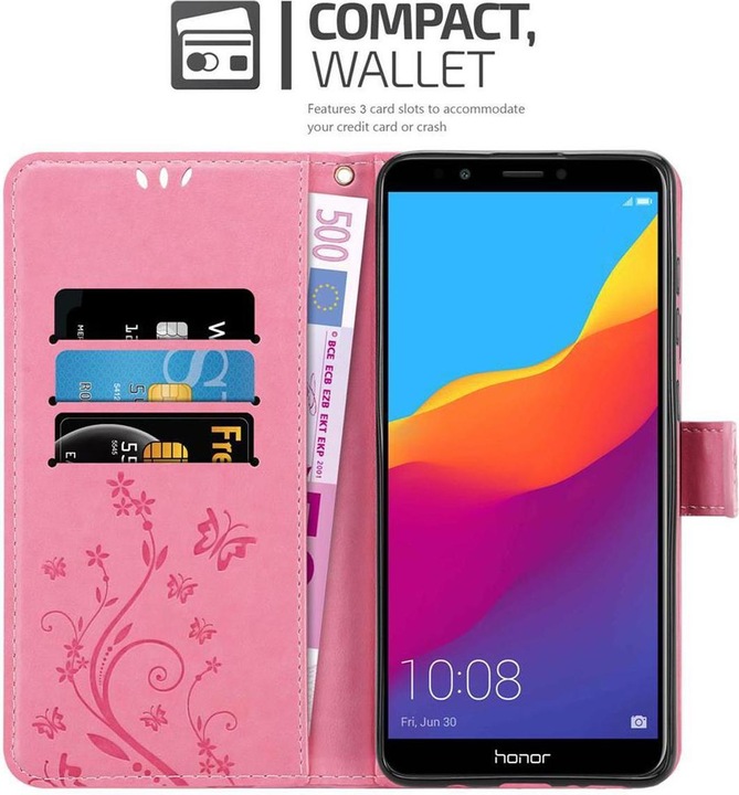 Actual product image Cadorabo Flower Book Cover (Honor 7c)
