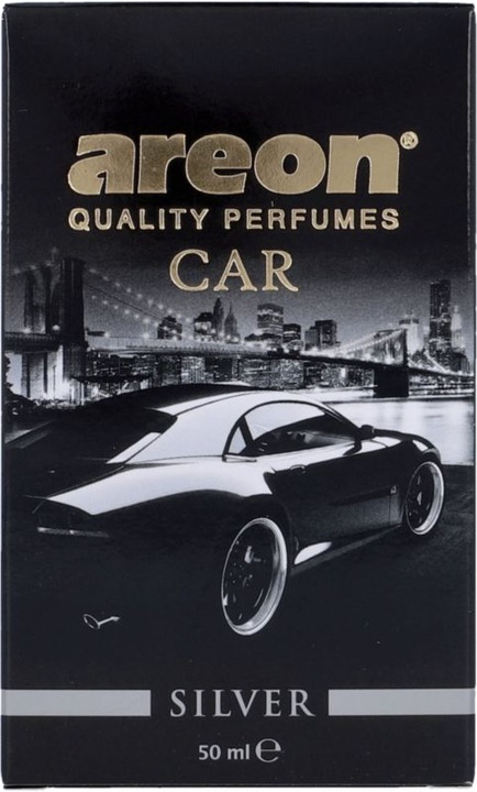 Image du produit Areon Car Perfume Silver Bouteille en verre de 50 ml
